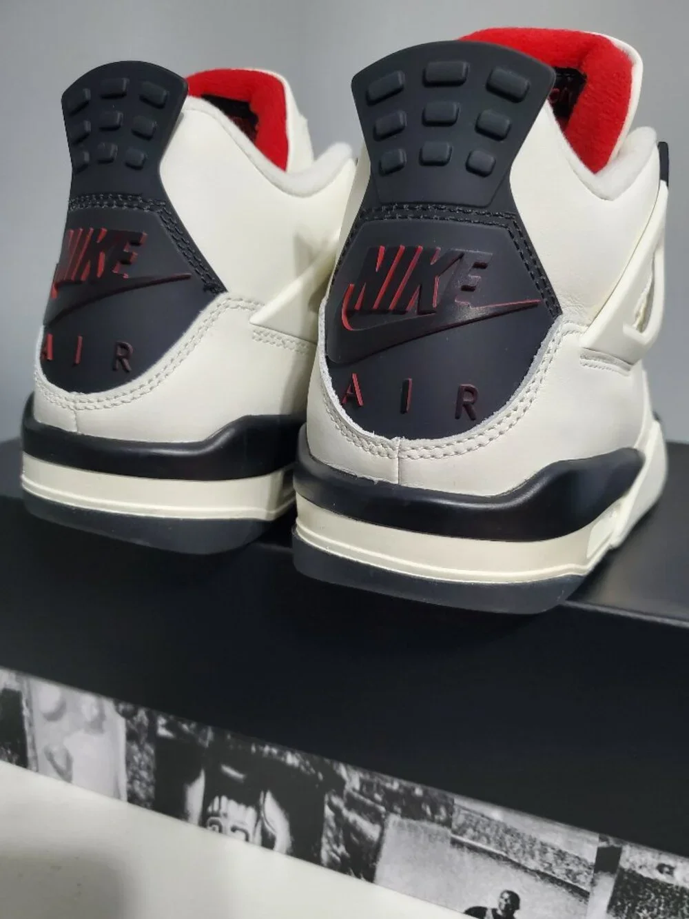 Nike Air Jordan 4 Retro 'Flight Club' Sail Black Red IM4026-100 GS Size 6.5Y NEW
